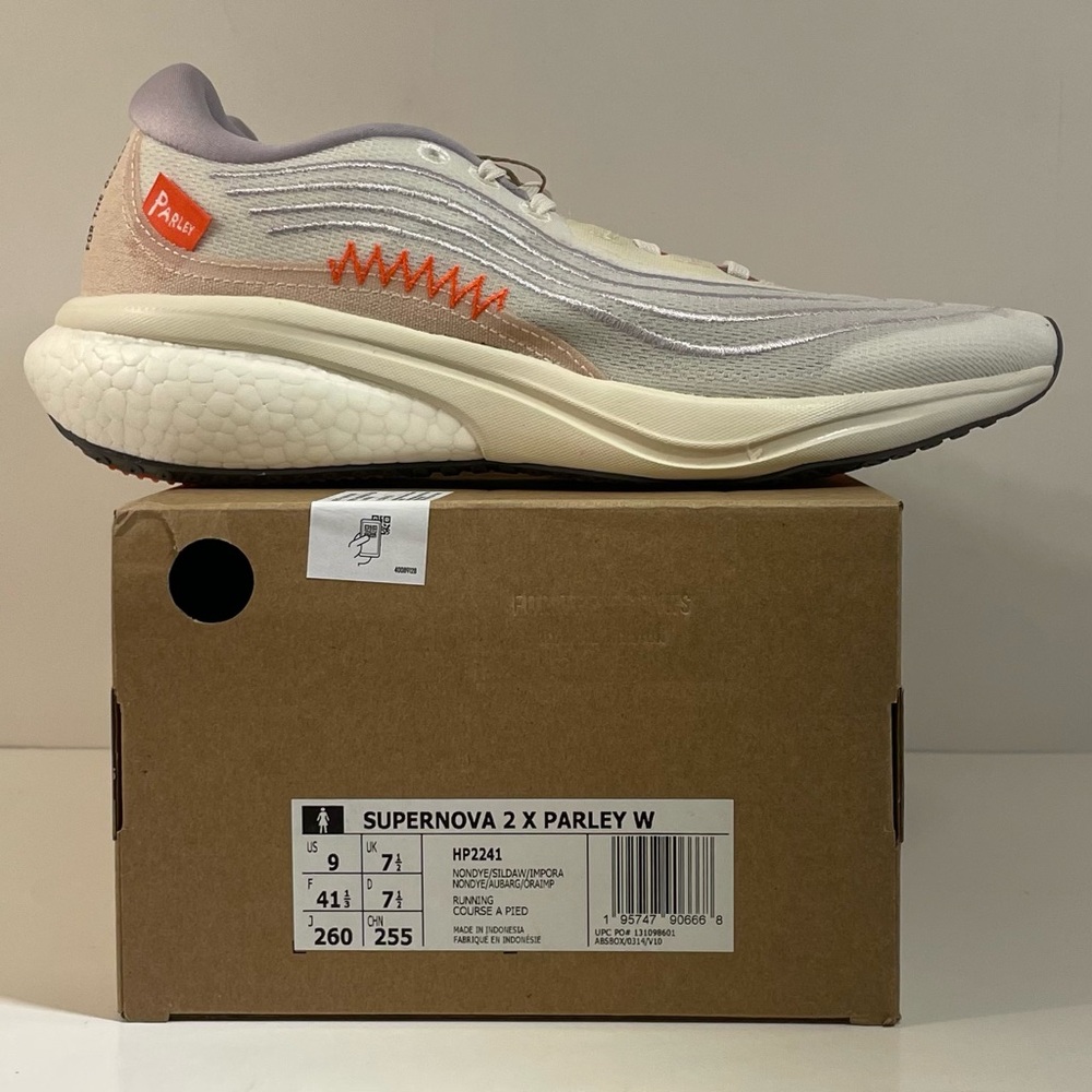 💜[BRAND NEW] ADIDAS SUPERNOVA 2.0 PARLEY NON DYED SILVER DAWN WOMENS SHOES 9💜